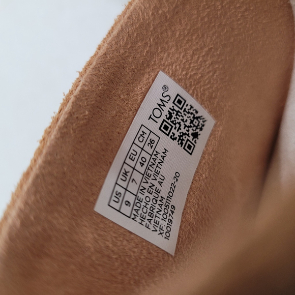 Toms Marisol Suede/Canvas Espadrille Wedge Sandals Sandy Beige Size 9 - NWOT - Picture 11 of 12